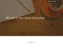 Tablet Screenshot of newvisioncounseling.com